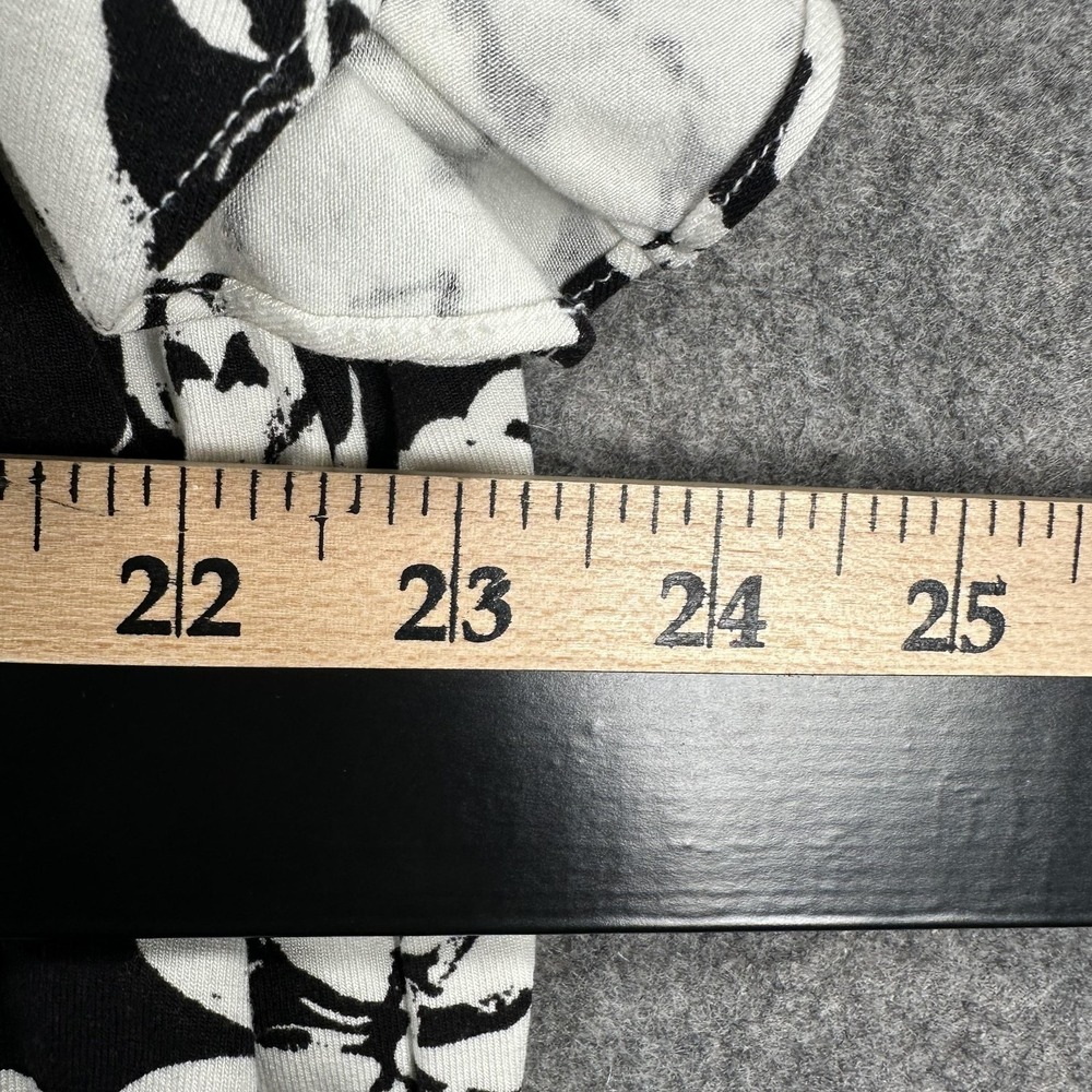 Lauren Ralph Lauren Shirt Womens 3X Black Floral V-Neck Flutter Sleeve Stretch‎ - Picture 6 of 10